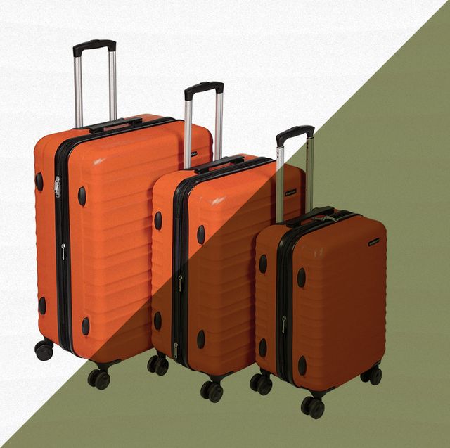 three piece set hardside spinner luggage amazon