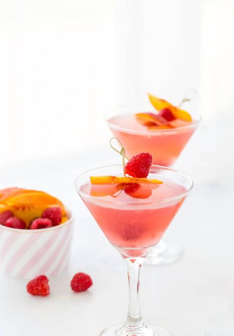 martini recipes like peach raspberry martini