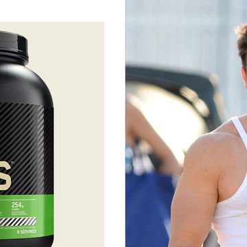 optimum nutrition serious mass gainer and mark wahlberg
