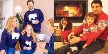 best matching family christmas jumpers