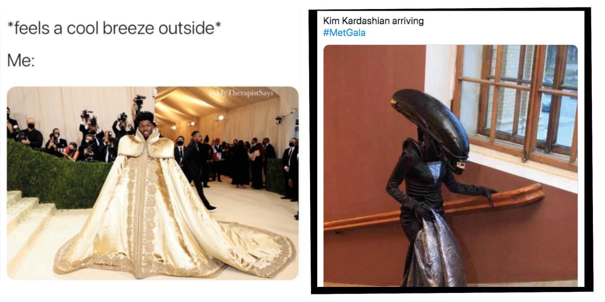 Hilarious Met Gala 2021 Memes To Chase Away Midweek Blues