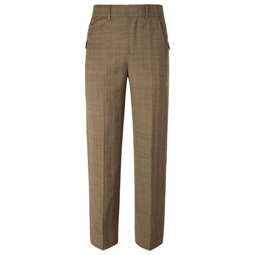 Hemlock Brown Textured Premium WoolBlend Pant For Men