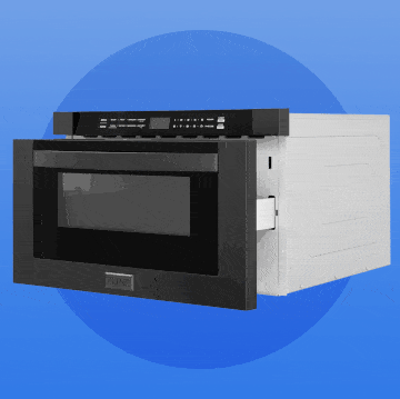 microwave drawer opening and closing