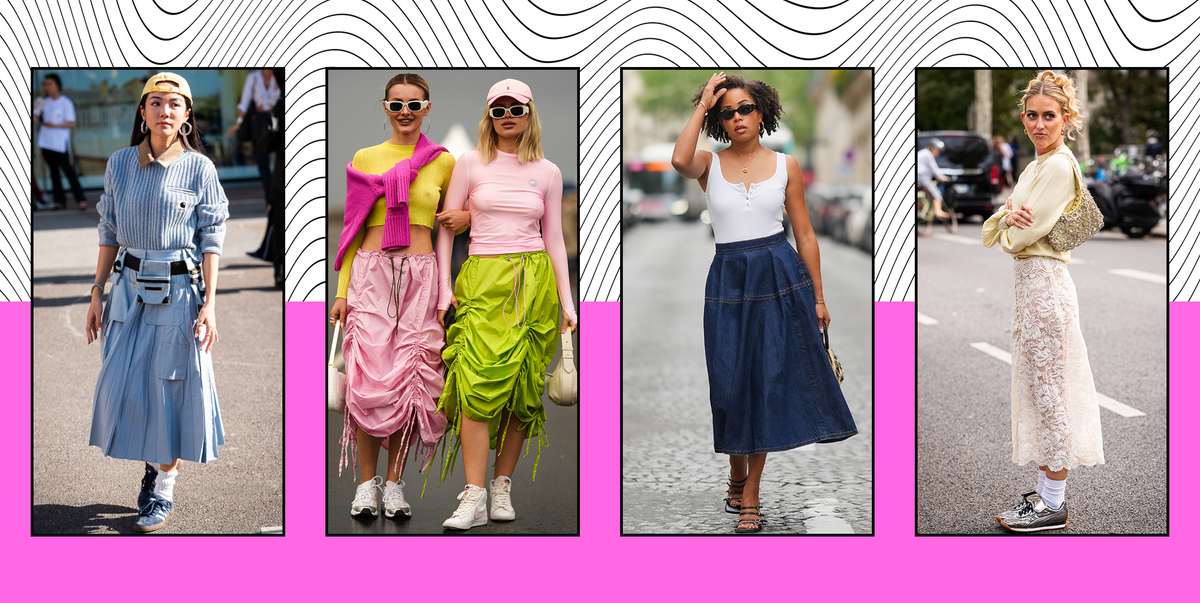 21 best midi skirts to shop 2024 from denim to satin slip styles