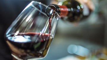 Water, Drink, Alcohol, Glass, Liqueur, Glass bottle, Transparent material, Fluid, Stemware, Wine glass, 