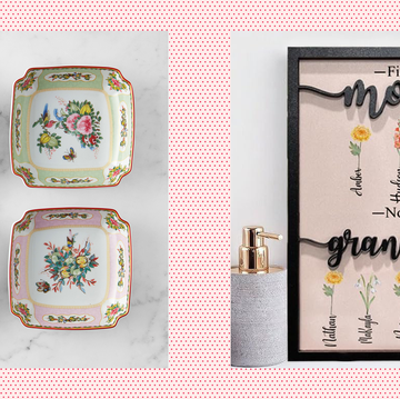 decorative plates and personalized grandma family tree frame