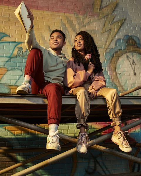 chosen jacobs as el and lexi underwood as kira in sneakerella, a good housekeeping pick for best kids movies 2022