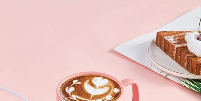 LIZHIGU Coffee Mug with Warmer - Cute Mug Warmer  