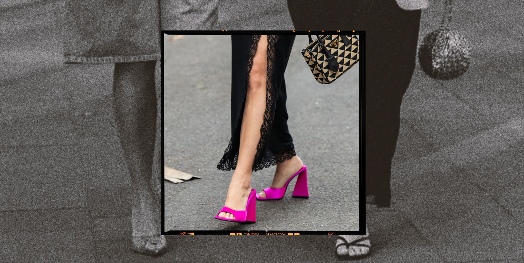 2023 Fashion Summer Women Design Mules Sandals Causal Flip Flop High Heels  Slides Ladies Squared Heels