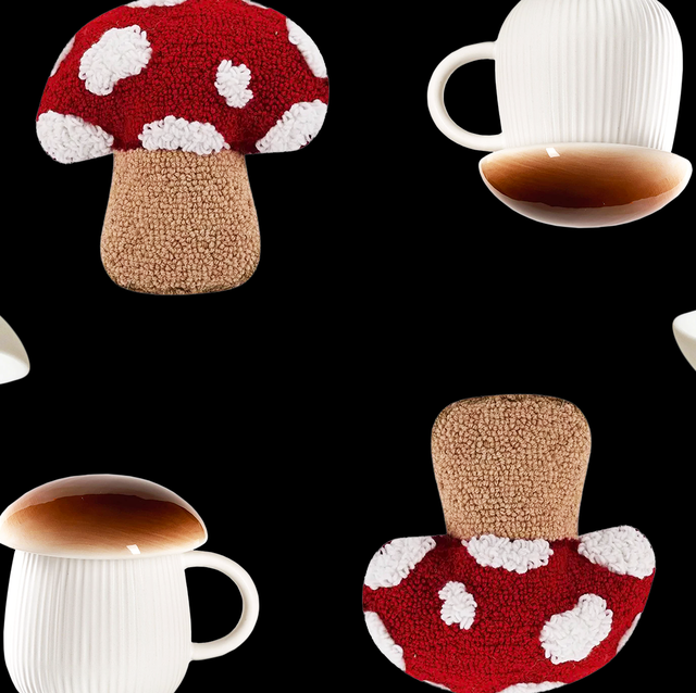  Stoneware Mushroom Tea-for-One Set