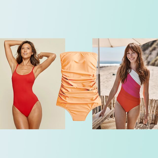 Women High-Cut Thong Bodysuit Female Bikini Sleeveless Plus Size Leotards  Swimwear Bathing (Color : Orange, Size : Large) : : Clothing,  Shoes & Accessories