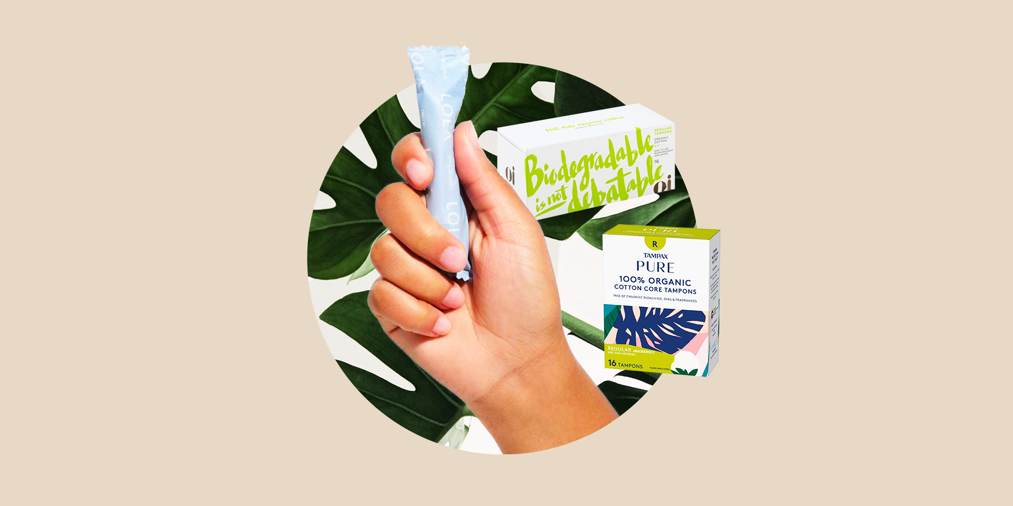 Organic Cotton Core Tampons