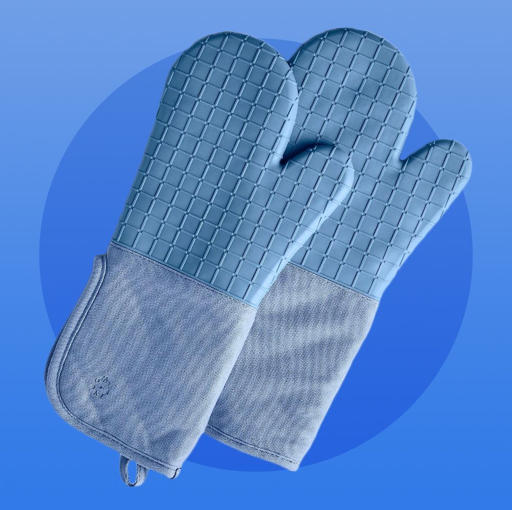 KITCHEN PERFECTION Silicone Smoker Oven Gloves -Extreme Heat Resistant BBQ  Gloves -Handle Hot Food Right on Your Grill Fryer Pit|Waterproof Oven Mitts