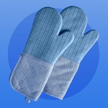 blue five two silicone oven mitts