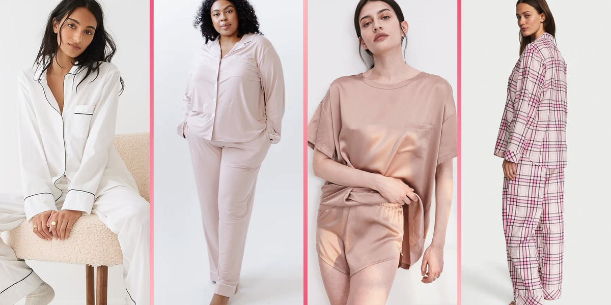 Avidlove Women Pajamas Set Notch Collar Soft Sleepwear Pjs Short Sleeve  Button Down Nightwear with Long Pants A-pink at  Women's Clothing  store