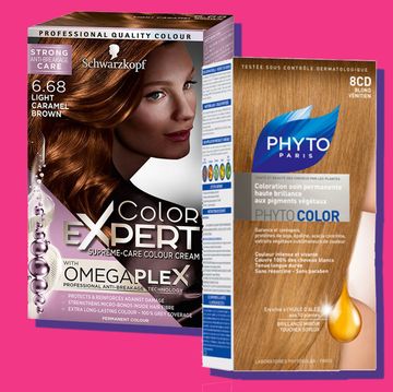 Hair, Blond, Brown, Product, Hair coloring, Brown hair, Material property, Gloss, Caramel color, Advertising, 