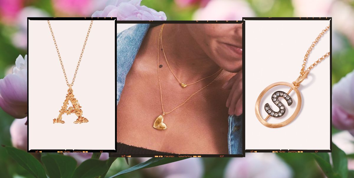 Gold Letter Initial Chain and Pendant Necklace
