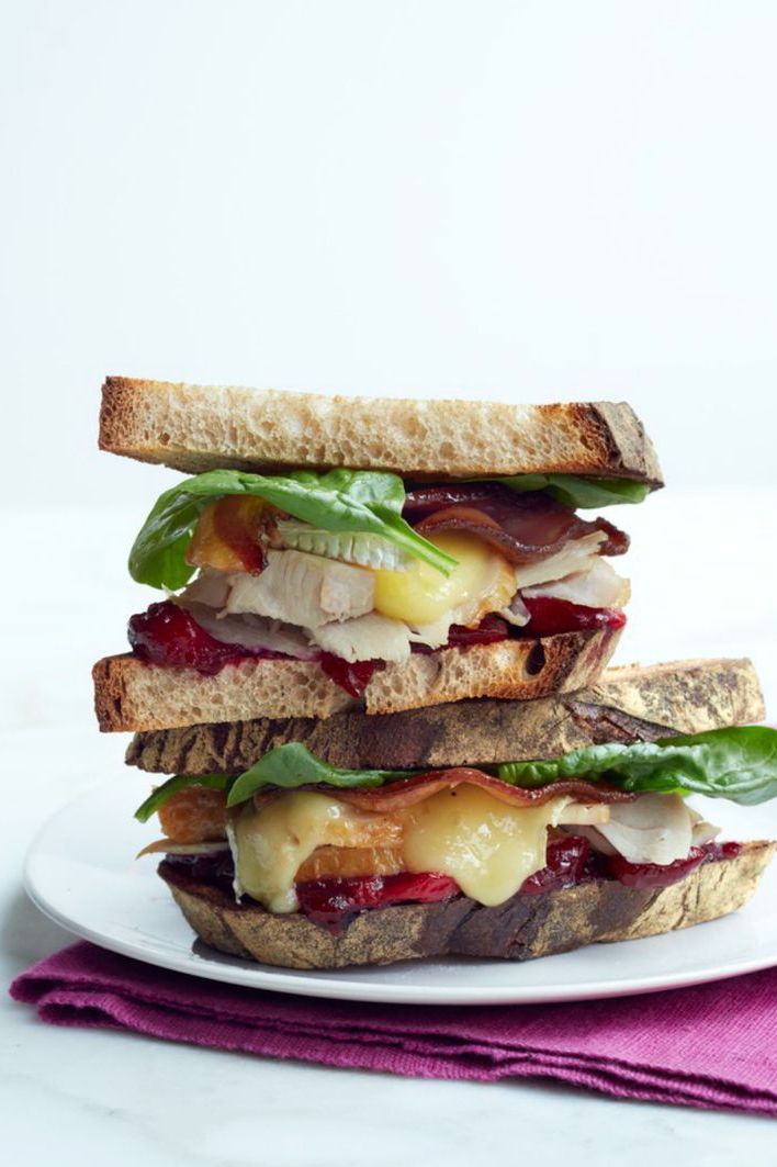 best picnic sandwich recipes  turkey bacon brie cranberry