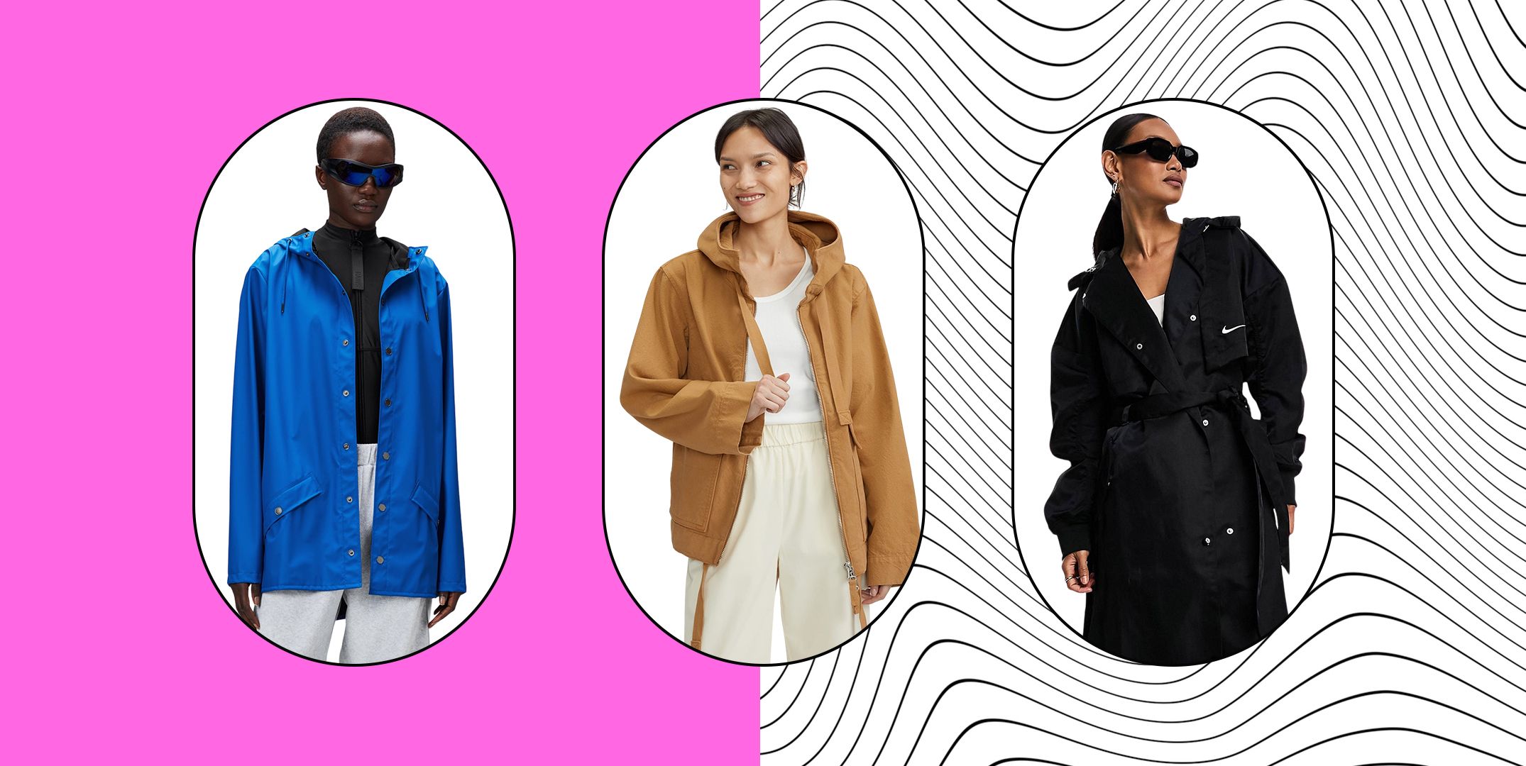 Chic raincoats cheap