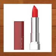 maybelline color sensational lipstick in red revival and sephora collection liquid lip stain in 01 always red