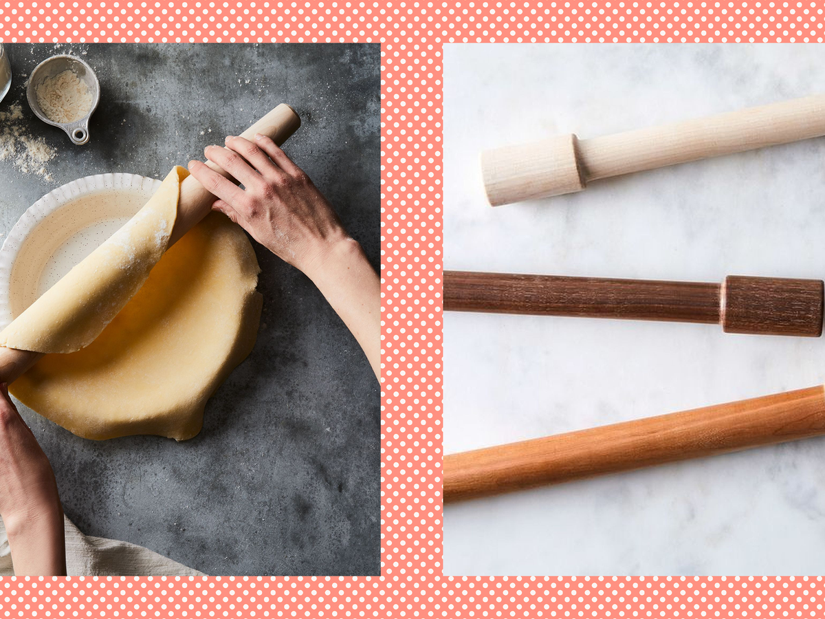 The Pioneer Woman Fancy Flourish Ceramic Rolling Pin with Acacia Wood Handles, Size: 1 Piece