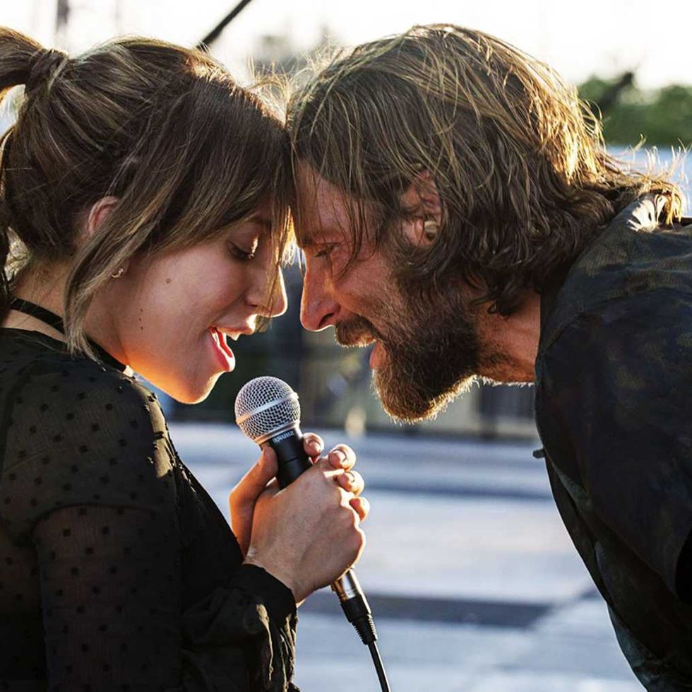 lady gaga and bradley cooper sing in a star is born, a good housekeeping pick for best romantic movies