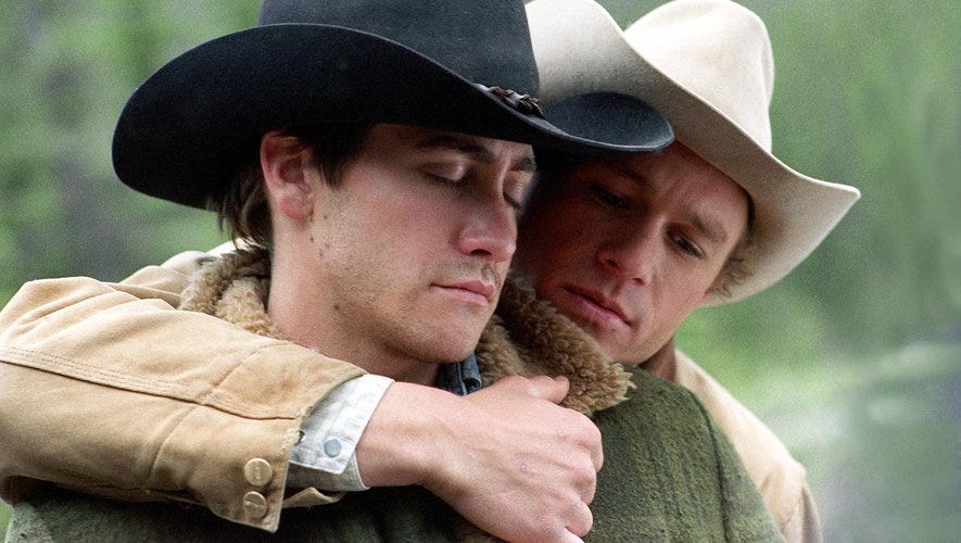 jake gyllenhaal  and heath ledger star in brokeback mountain, , a good housekeeping pick for best romantic movies