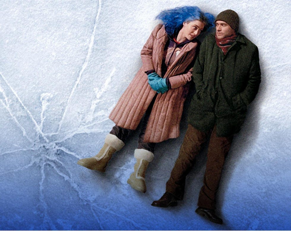 jim carrey and kate winslet star in eternal sunshine of a spotless mind, a good housekeeping pick for best romantic movies