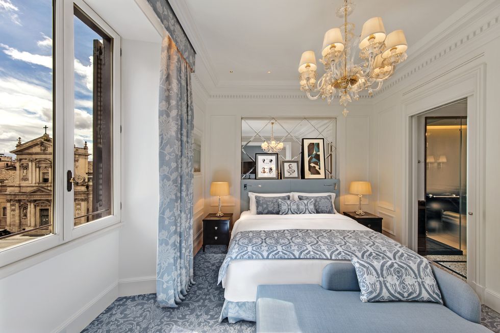 a bedroom with a double bed at the st regis