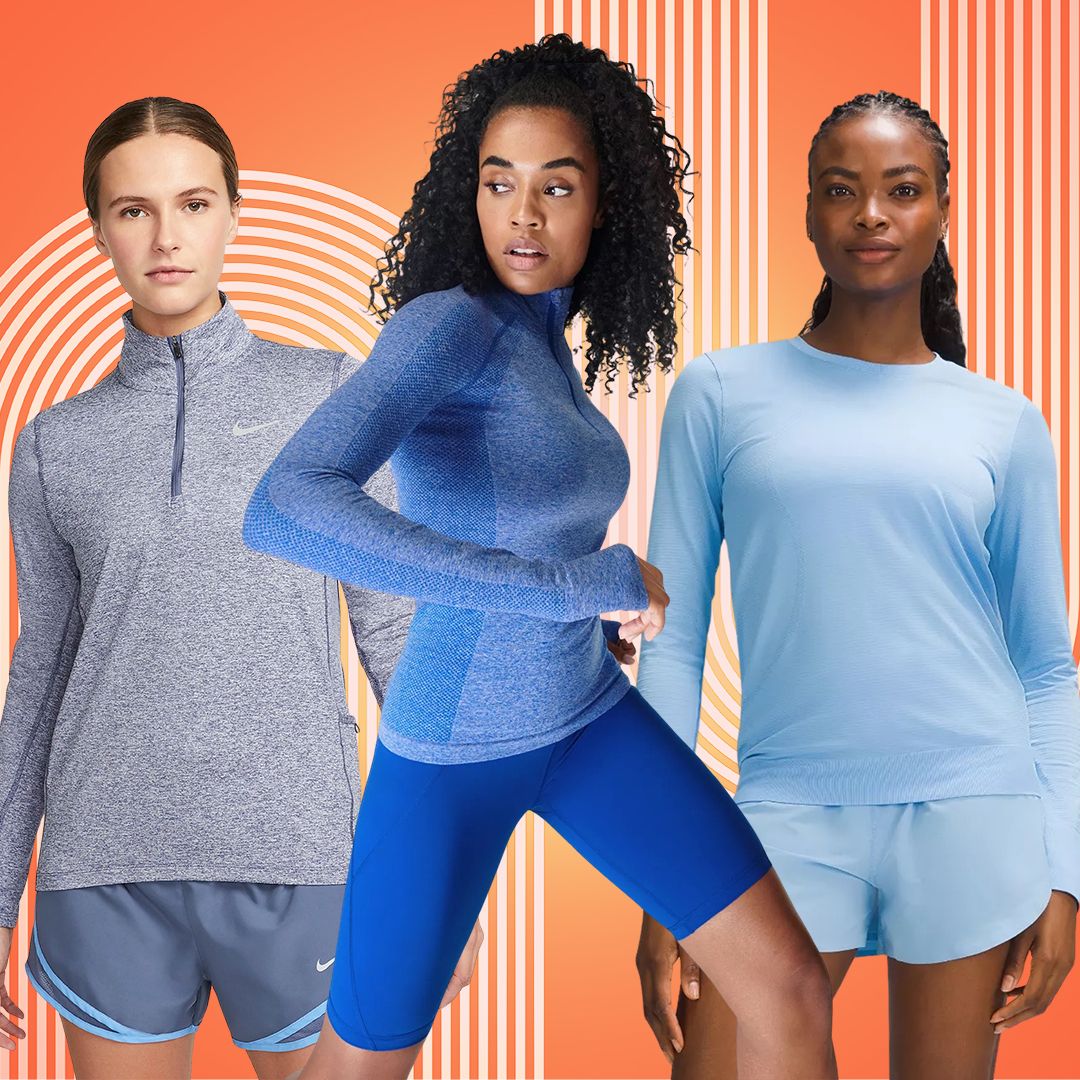 Fashion Women's Sport Tops,Autumn Long Sleeve Running Gym Yoga T-Shirt（Blue）
