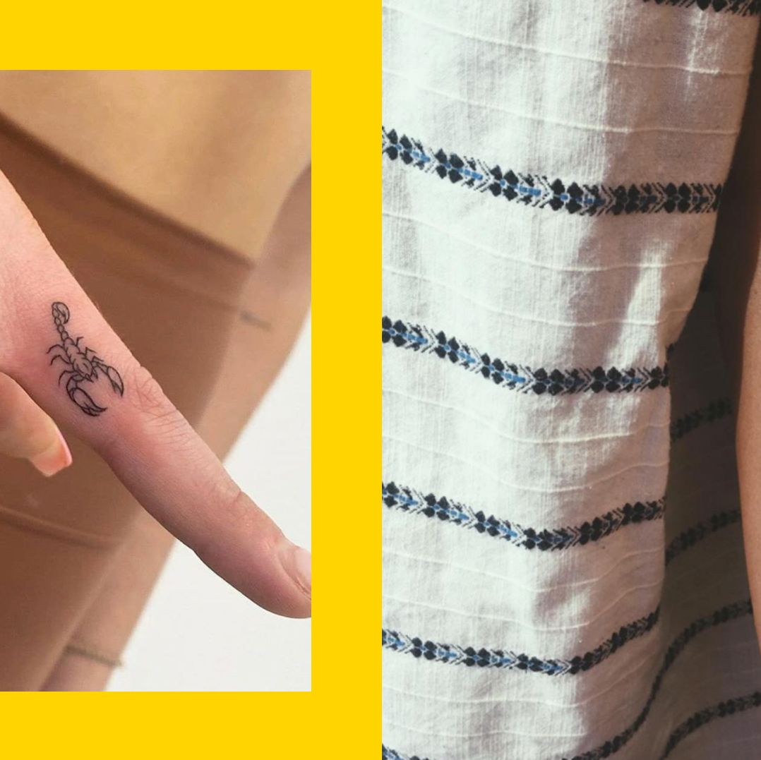 girly scorpio symbol tattoos