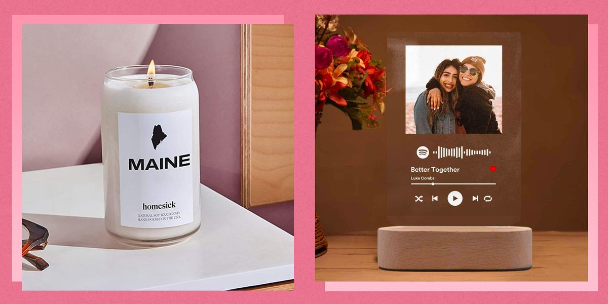 homesick premium scented candle, personalized acrylic song with photo custom acrylic album cover gifts