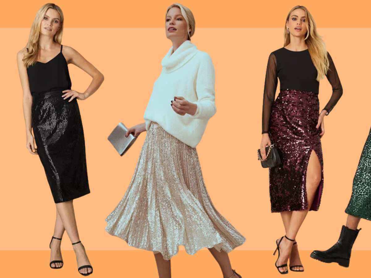 What to Wear With a Sequined Skirt for Day and Night