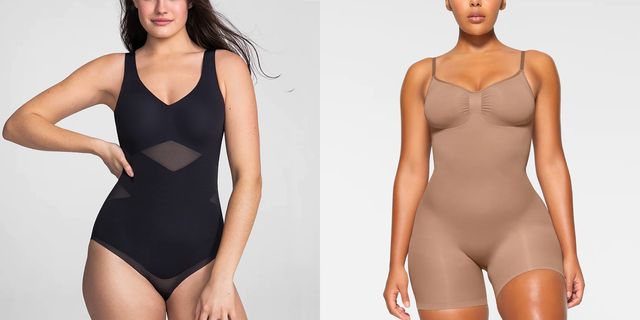 SKIMS NEW SHAPEWEAR REVIEW ON PLUS SIZE BODY, SIZES 3X-5X, PROS, CONS,  BEFORE & AFTER
