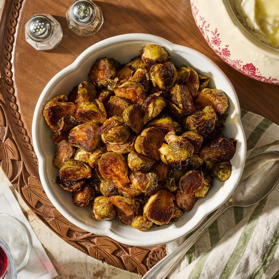 caramelized brussels sprouts side dish for ham