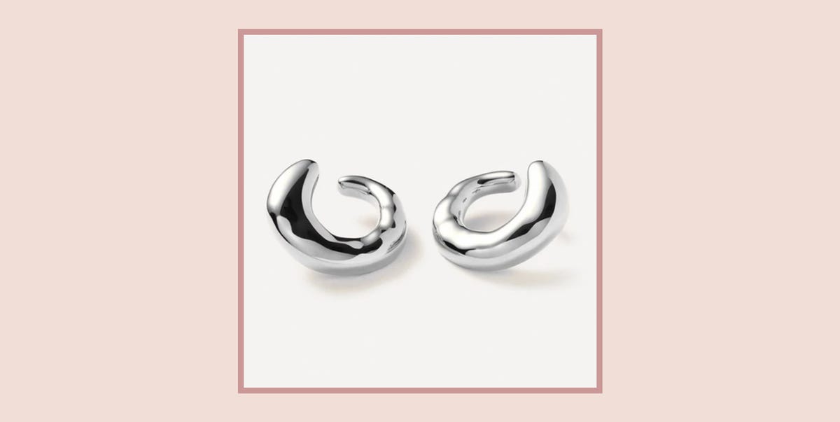 Astrid & Miyu | Elemental Huggies in Silver - 13mm | Twisted - Trendy Hoop Earrings for Her | Jewellery by Astrid & Miyu