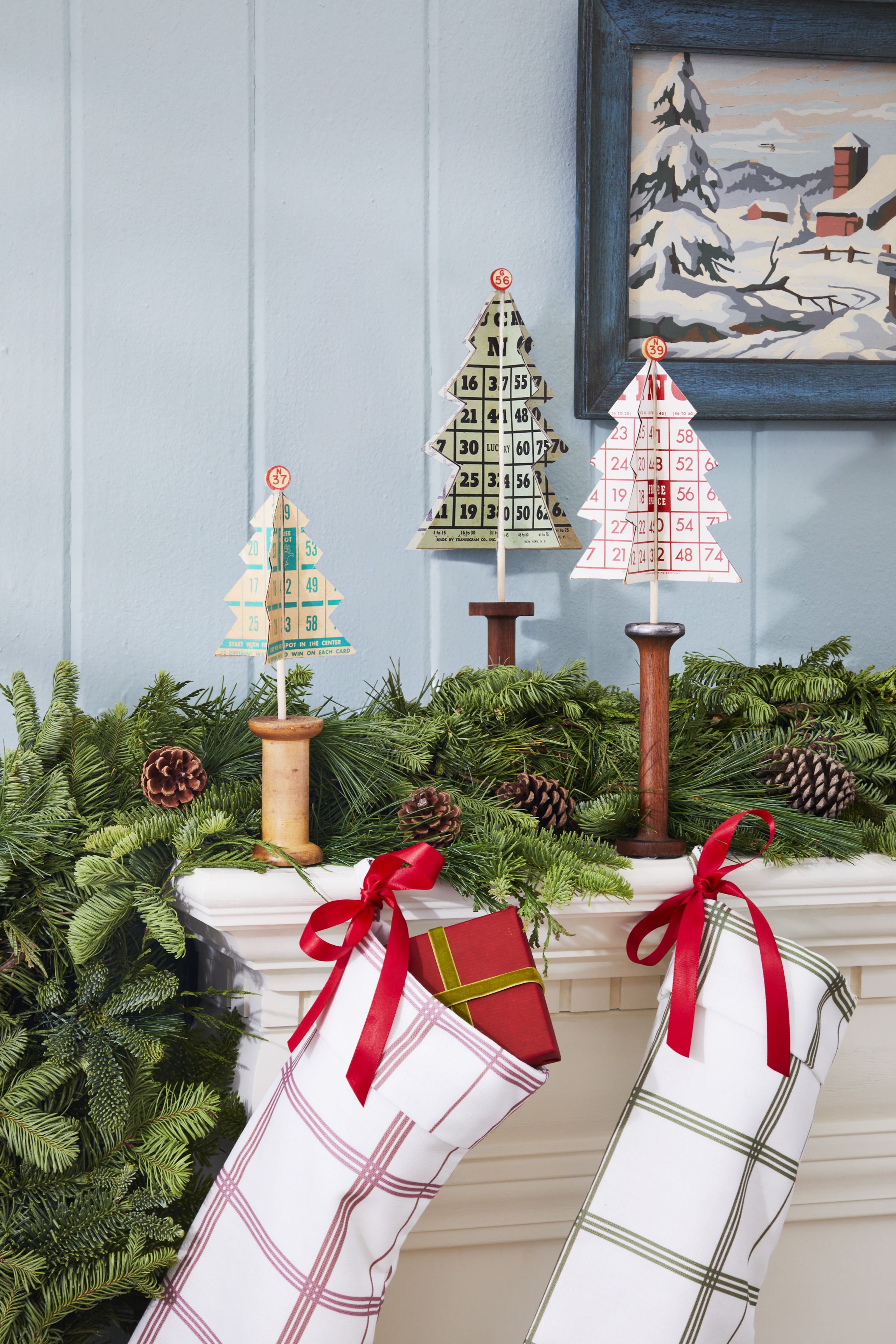 DIY Feather Christmas Trees - Home & Family 