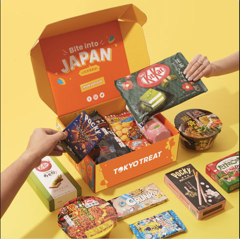 box with japanese snack