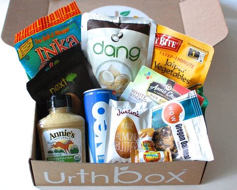 box of healthy snacks