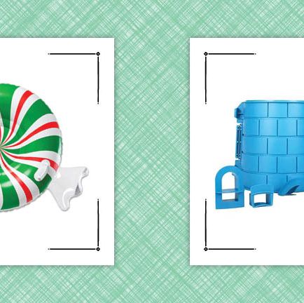peppermint snow tube and snow castle mold