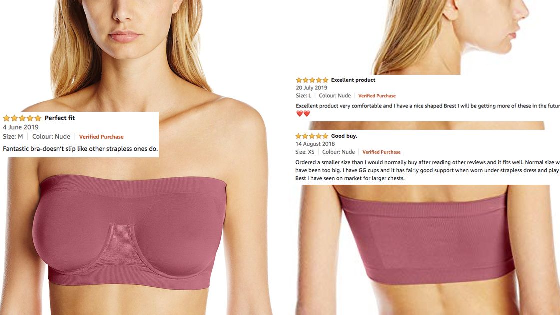 Best plus-size strapless bra: Amazon DD+ rave reviews