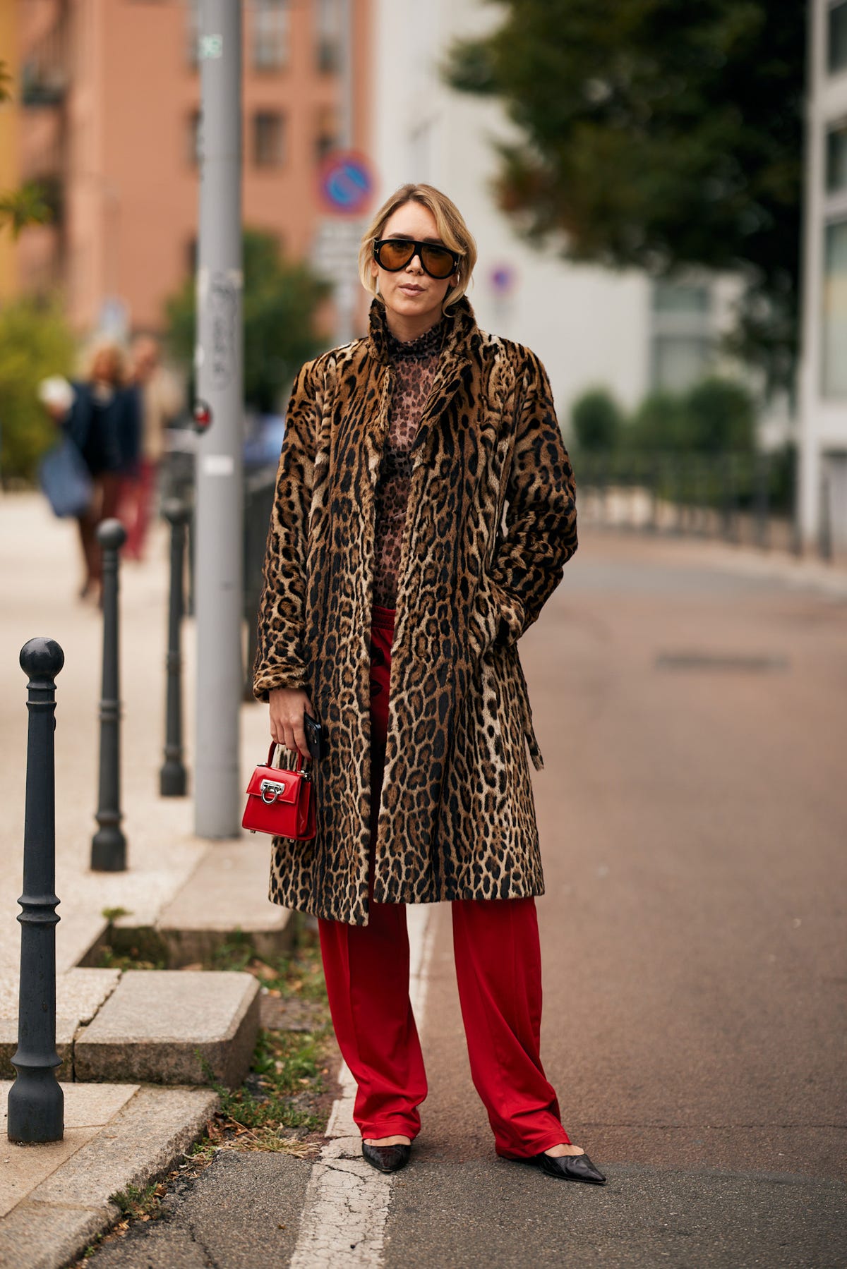 Work Street Printing Turn-back Collar Outerwear