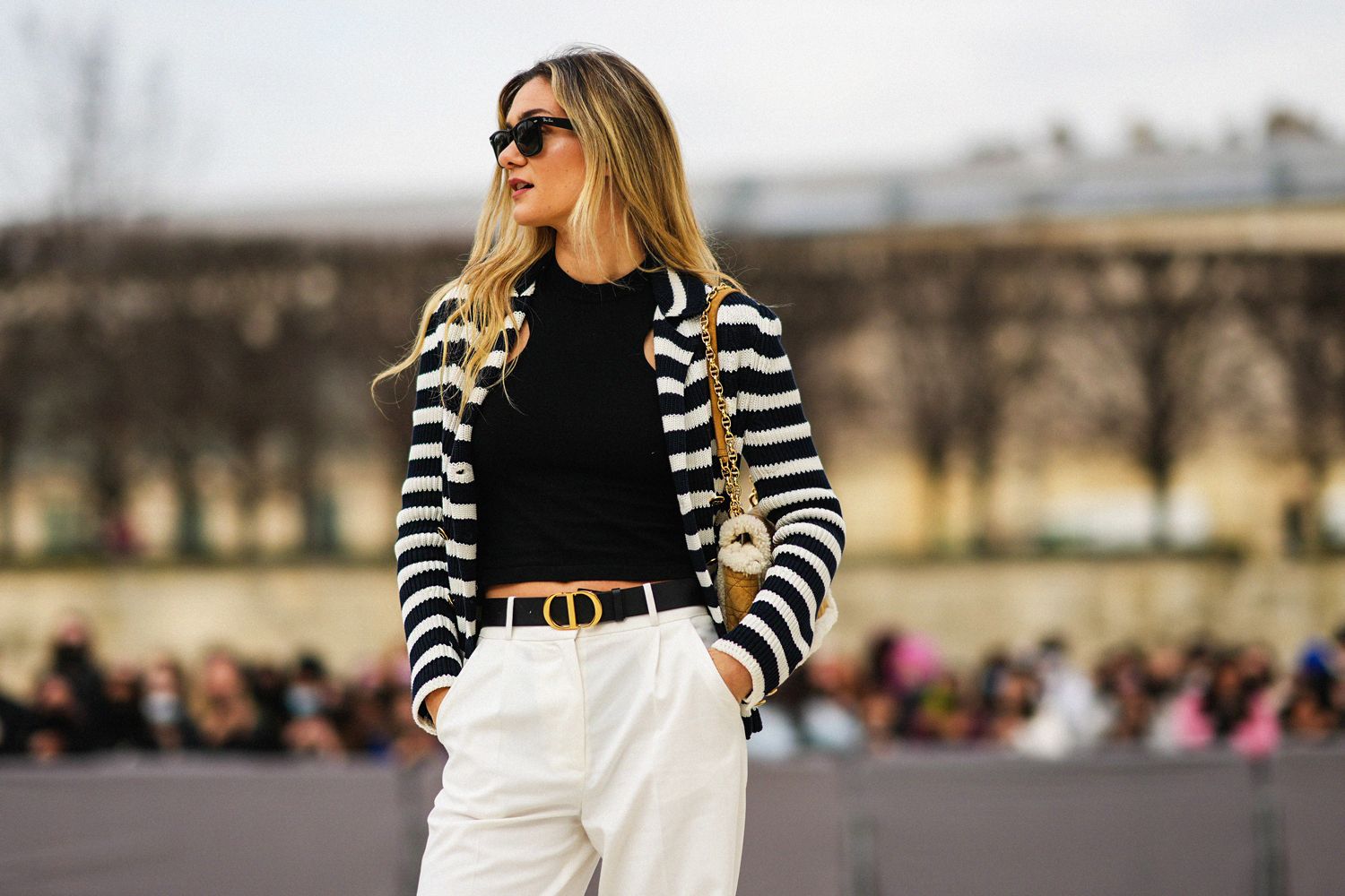 Classic Stripes  Stripe pants outfit, Black striped pants outfit