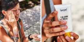 application of sunscreen for skin protection