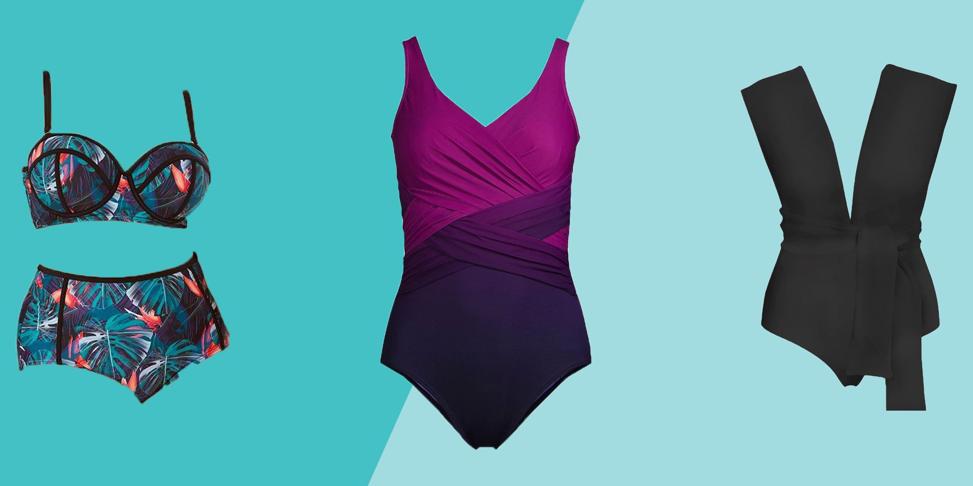 YONGHS Women One-piece Swimming Jumpsuit Bodysuit Swimwear S-3XL Navy Blue  XL