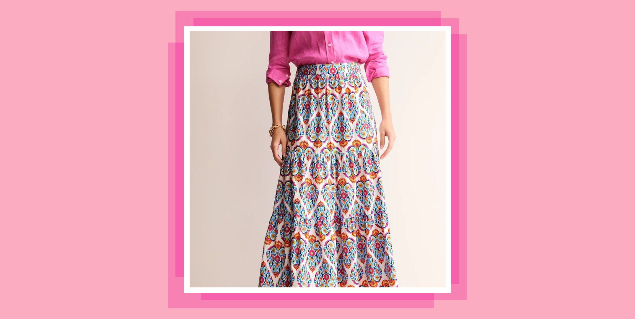 Oasis ditsy tiered maxi skirt best sale