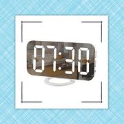 tik tok alarm clock and mini waffle maker