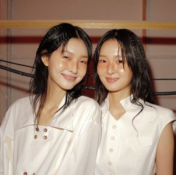 two models wearing tinted moisturiser