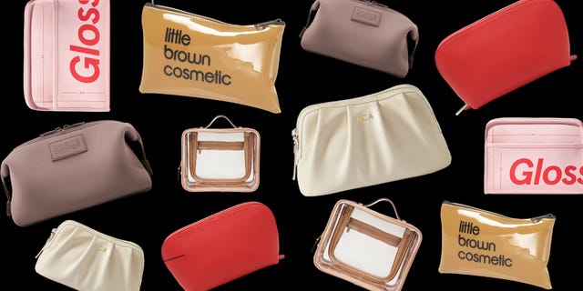 a group of different colored bags