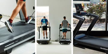 three treadmills in a fitness environment with individuals exercising